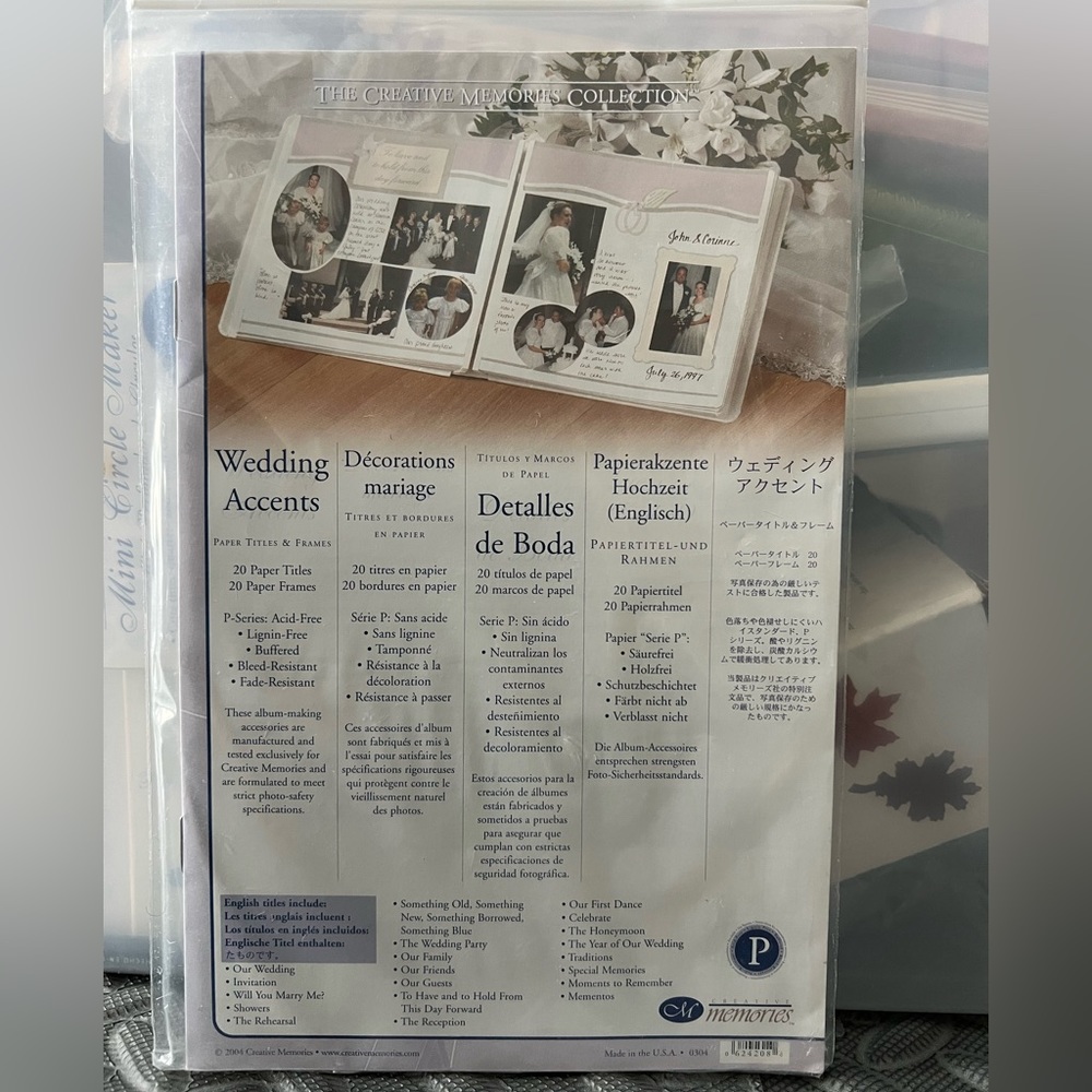Creative Memories Wedding Accents Pack